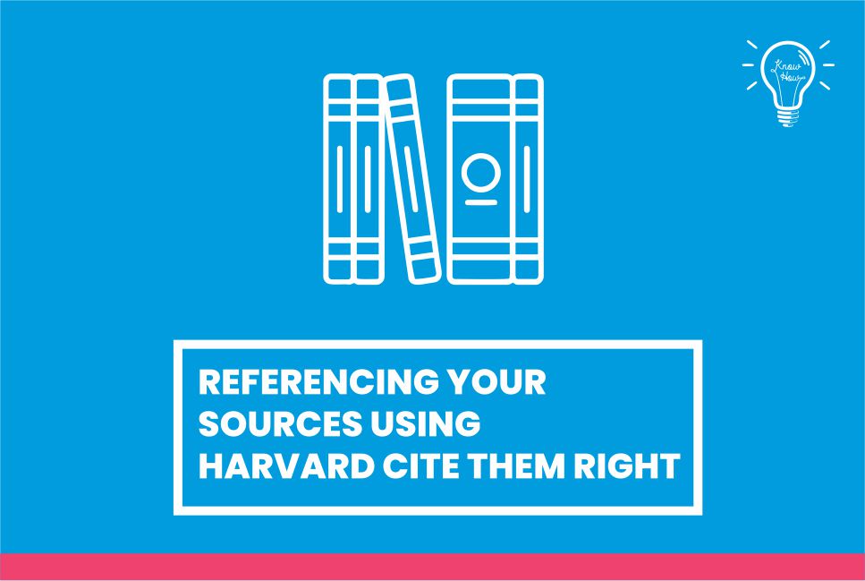 Referencing your sources