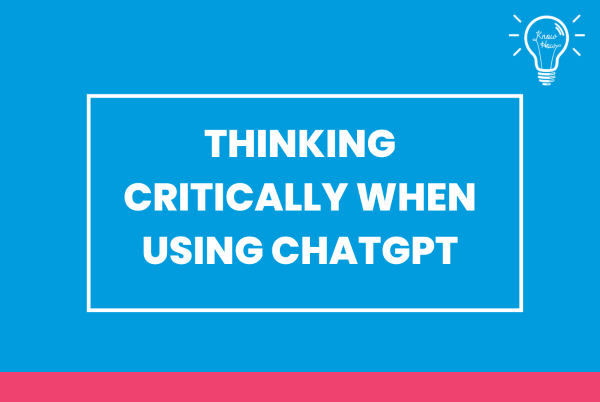 Thinking critically when using ChatGPT